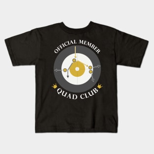 The "Quad Club" - White Text Kids T-Shirt